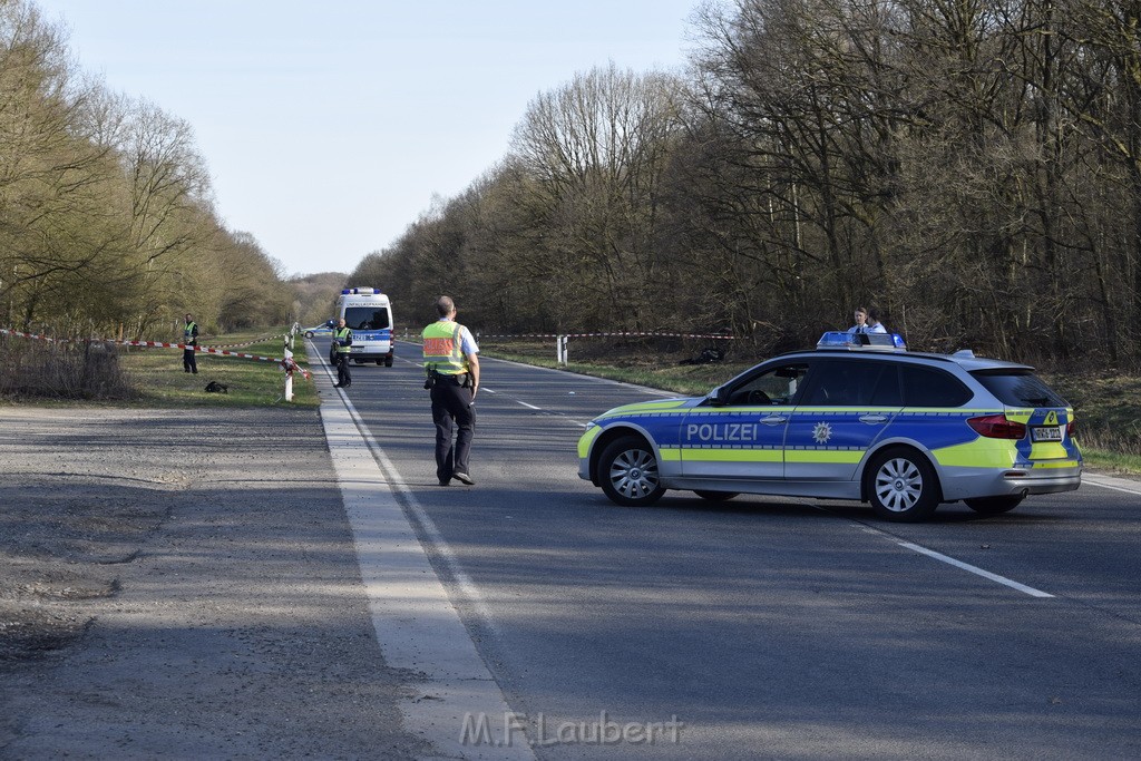 Schwerer VU Krad Fahrrad Koeln Porz Alte Koelnerstr P169.JPG - Miklos Laubert